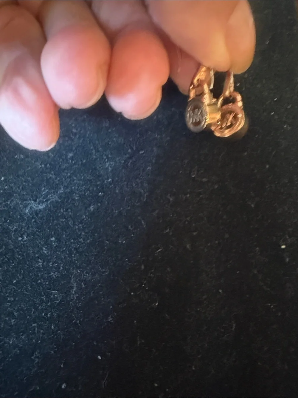 Michael Kors Rose Gold Crystal Dangle Earrings